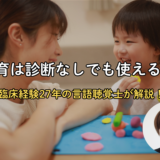 療育は診断なしでも使える？グレーゾーンの子を持つ親が知っておきたいこと【元・療育センター言語聴覚士が解説】